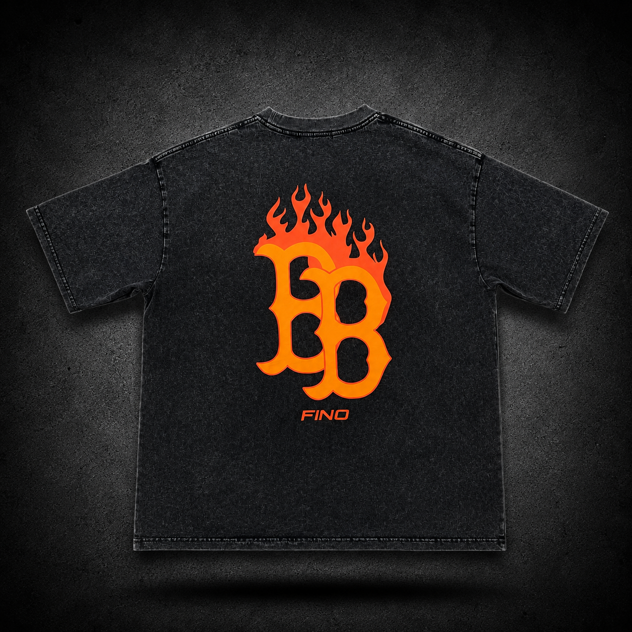 FINO BackpackBoyz Flame Tee – Vintage Black