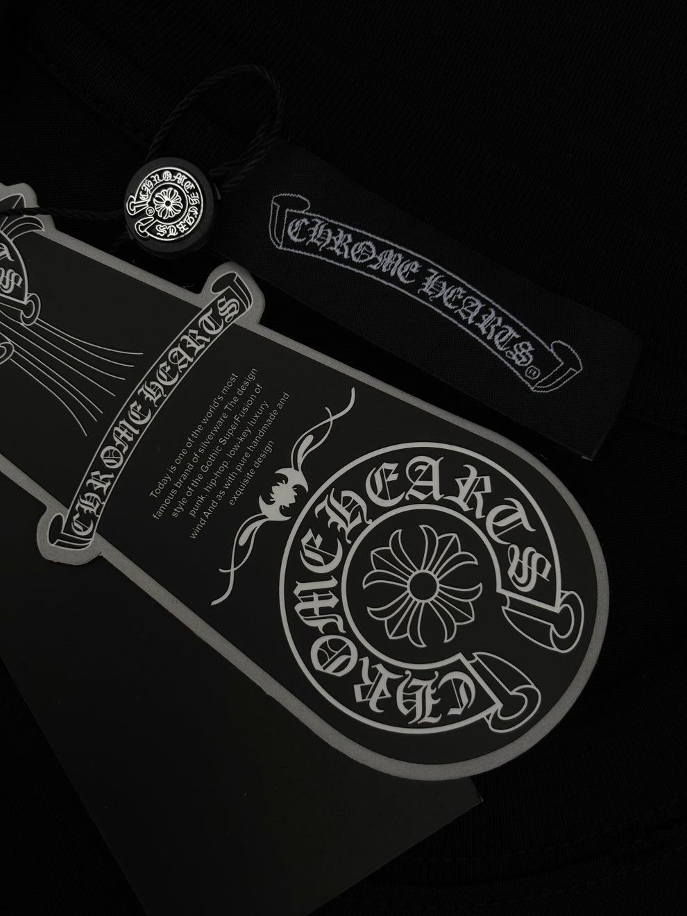 Playera Chrome Hearts Floral Cross Negra
