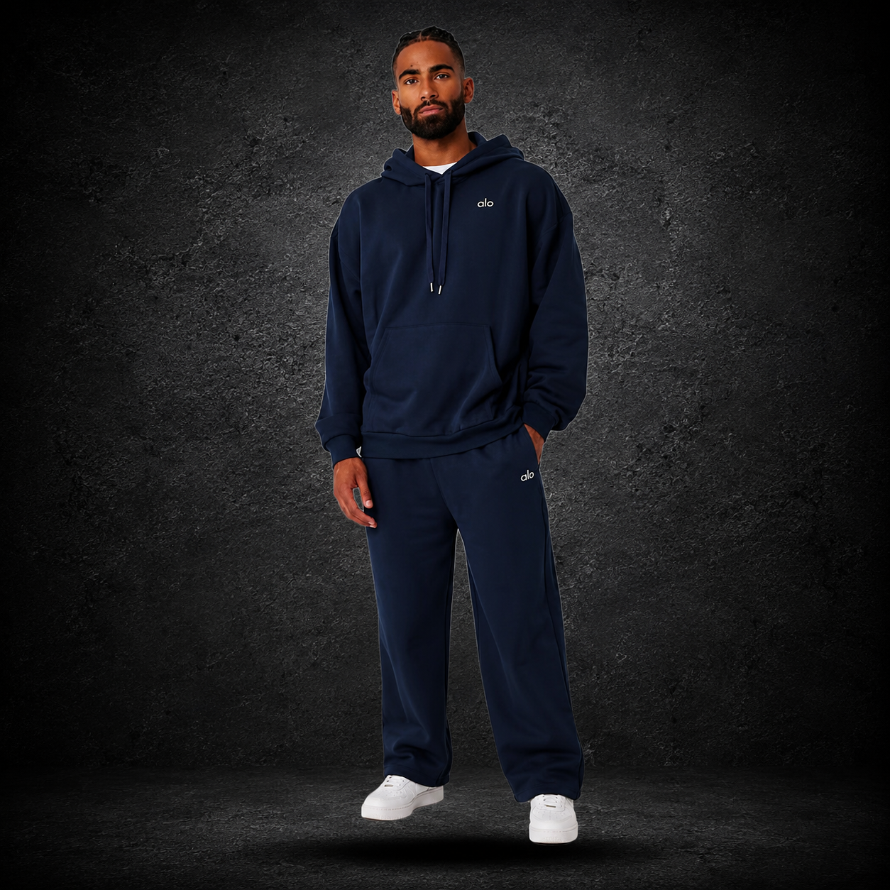 Hoodie alo Azul