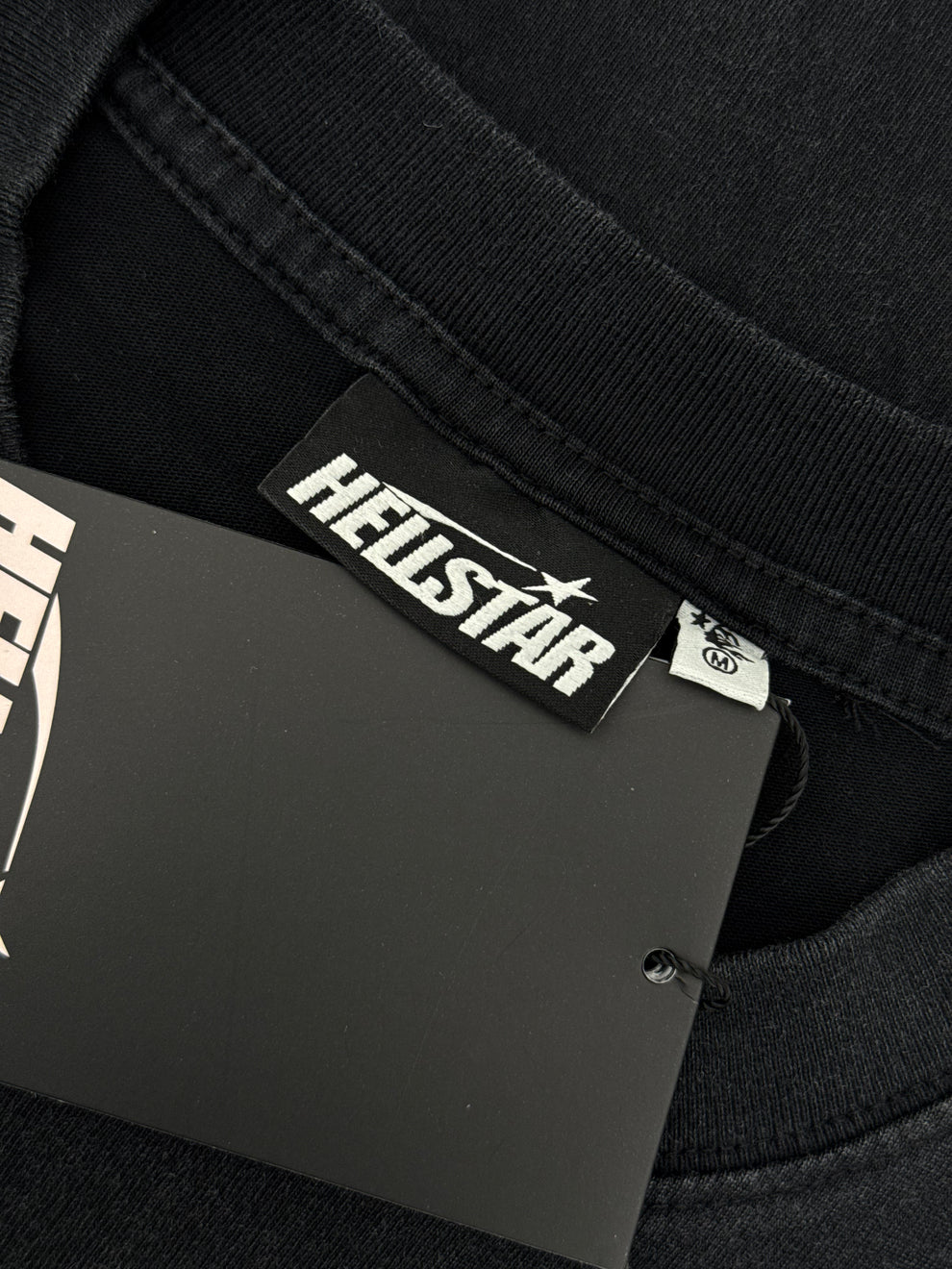 Playera Hellstar Logo Blue Negra