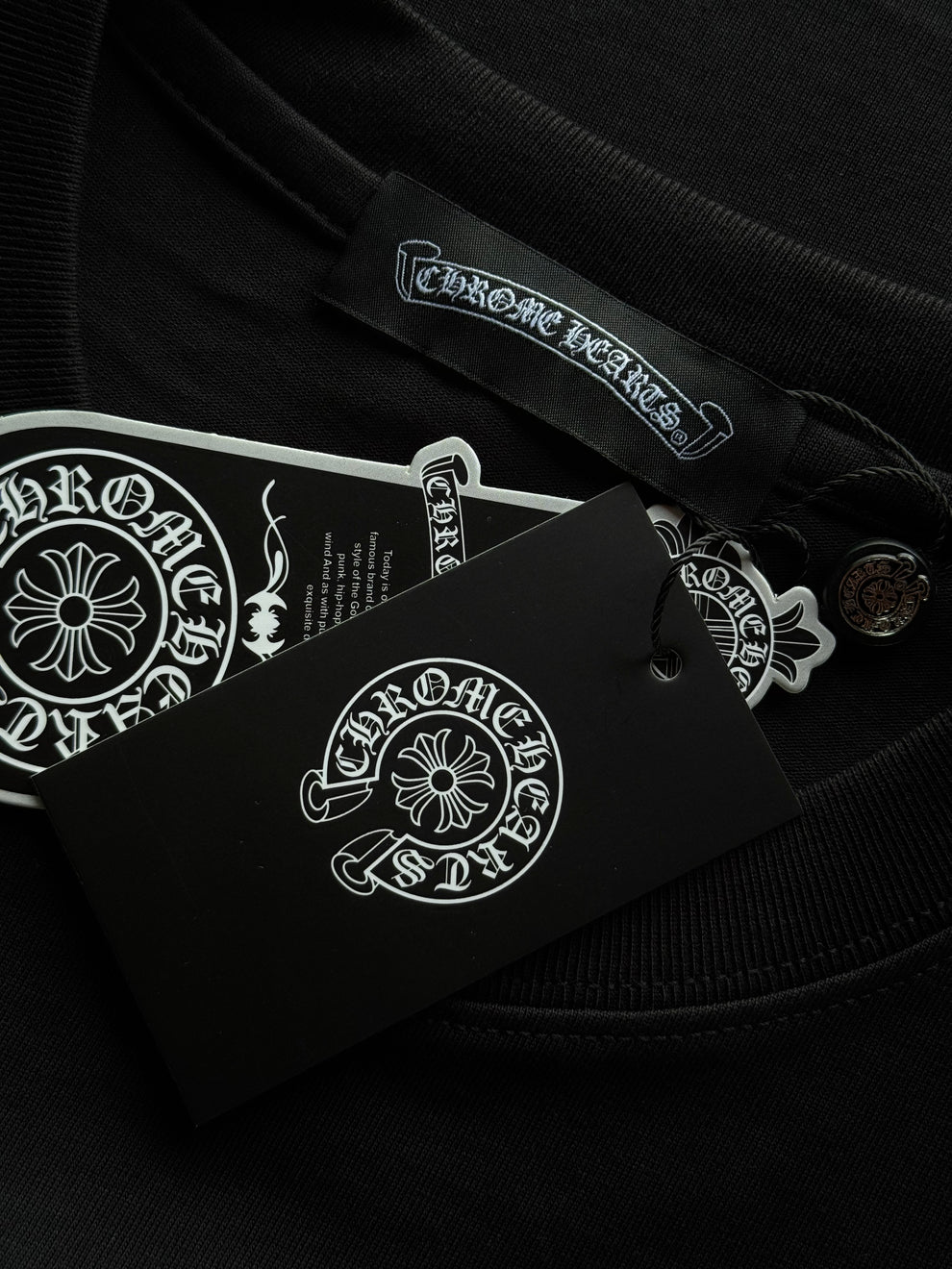 Chrome Hearts Smoke Horseshoe Black Tee