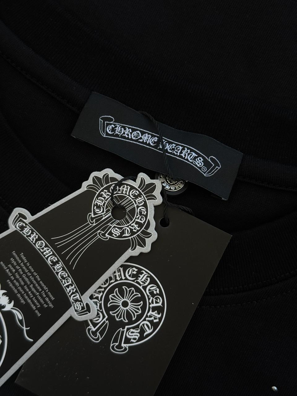 Playera Chrome Hearts Crystal Stars Black