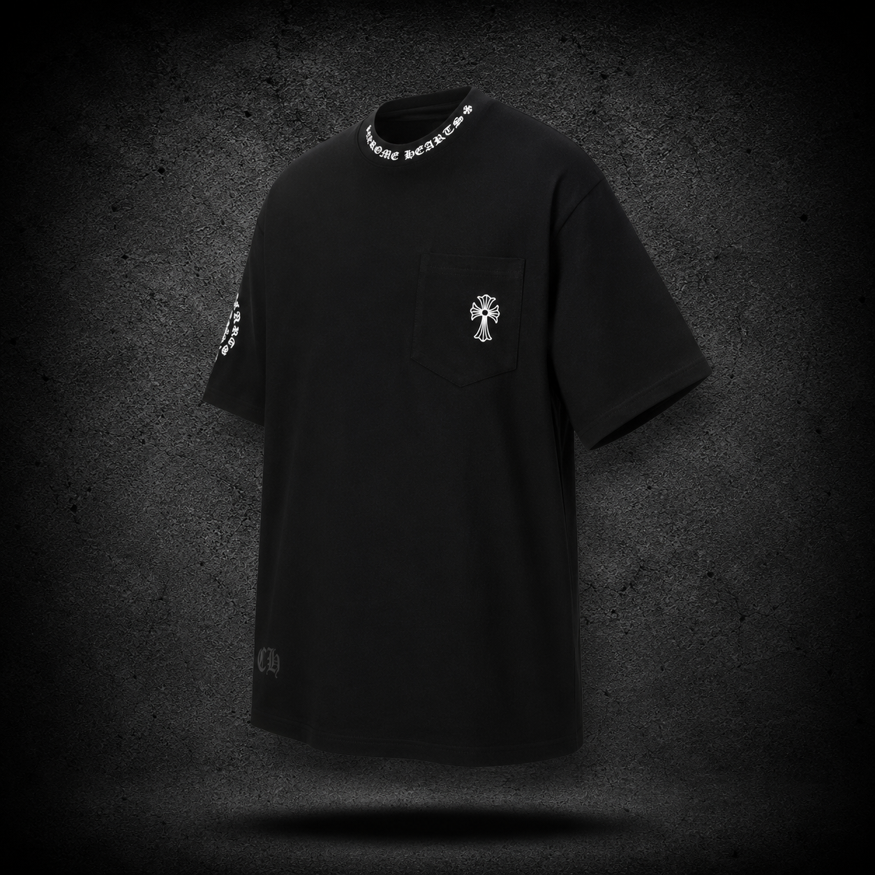 Playera Chrome Hearts Pocket Cross Negra