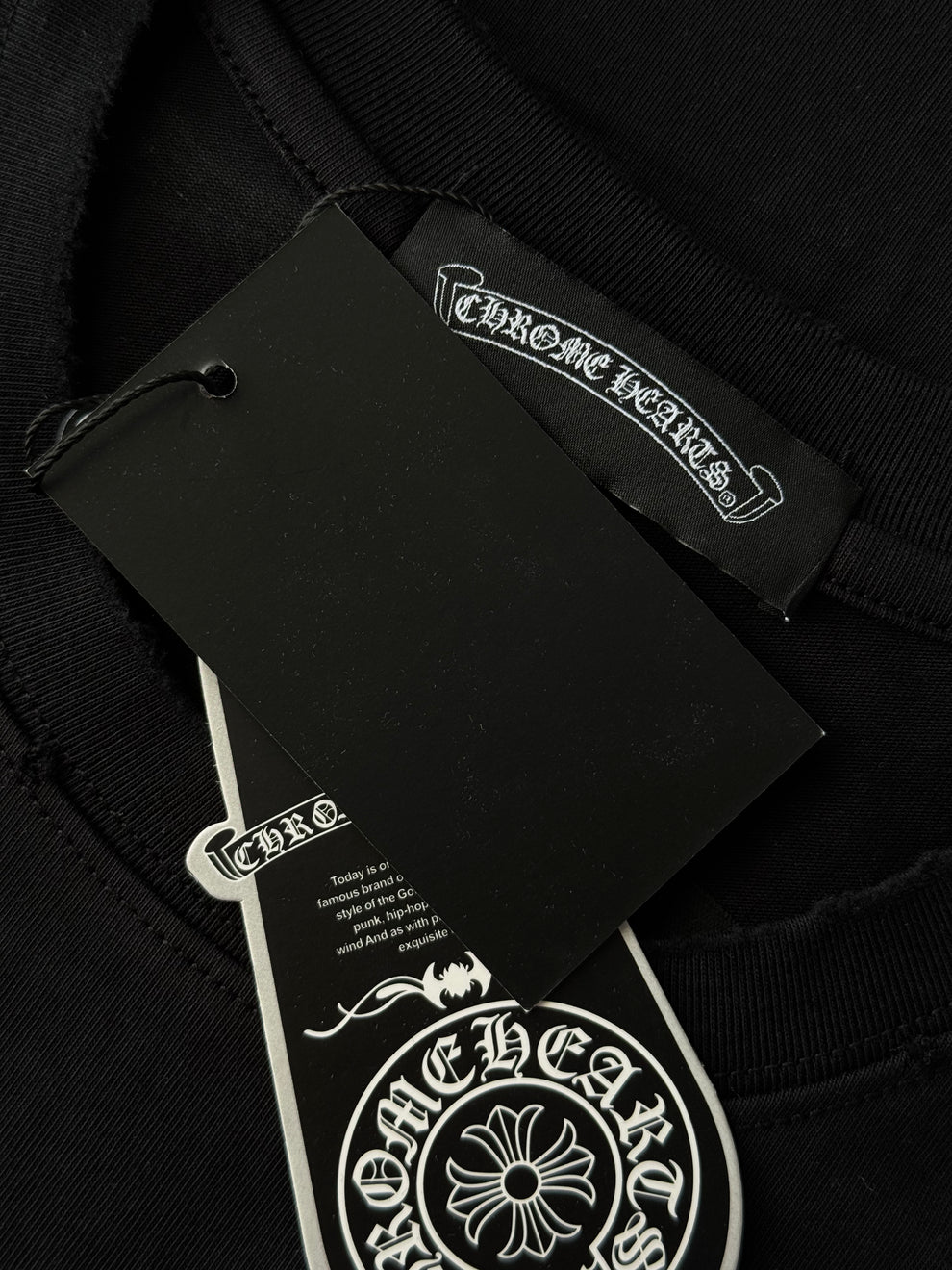 Chrome Hearts Bronze Cross Black Tee