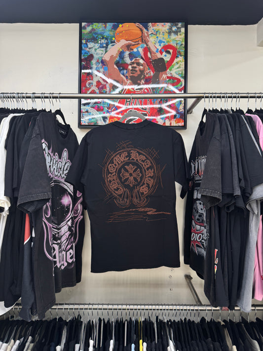 Chrome Hearts Bronze Cross Black Tee