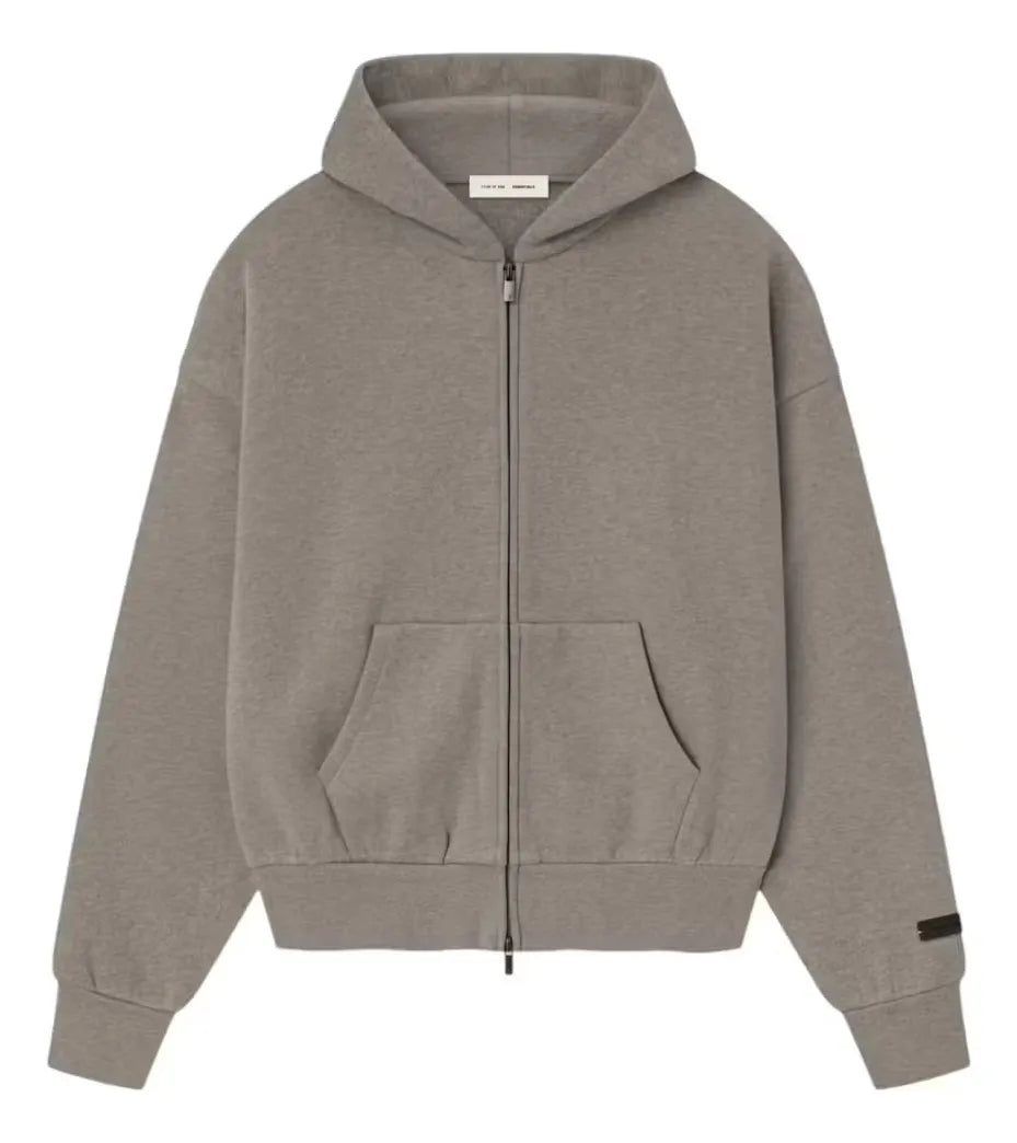Essentials Fear of God Hoodie Zip – Dark Oatmeal