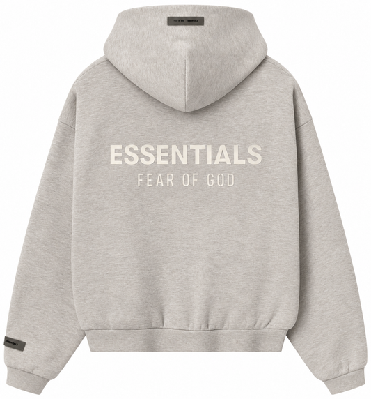 Essentials Fear of God Hoodie Zip – Light Oatmeal