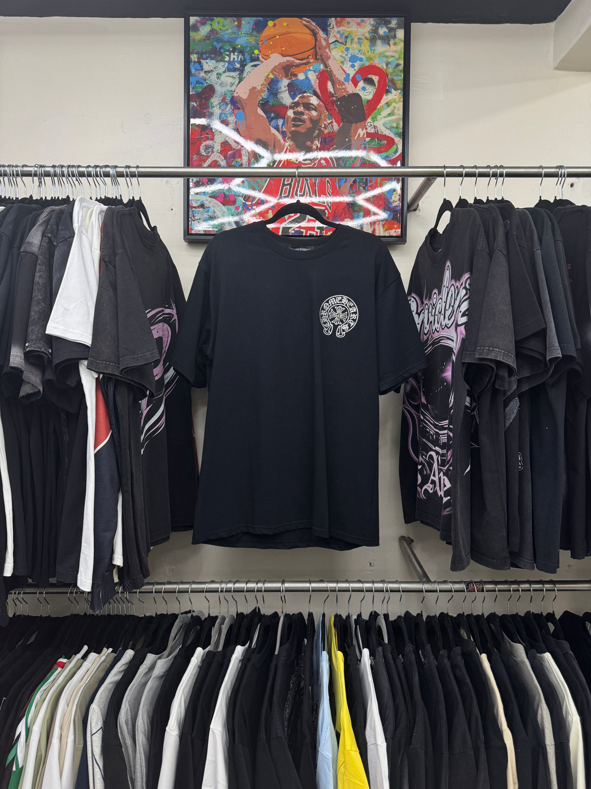 Chrome Hearts Circle Logo Black