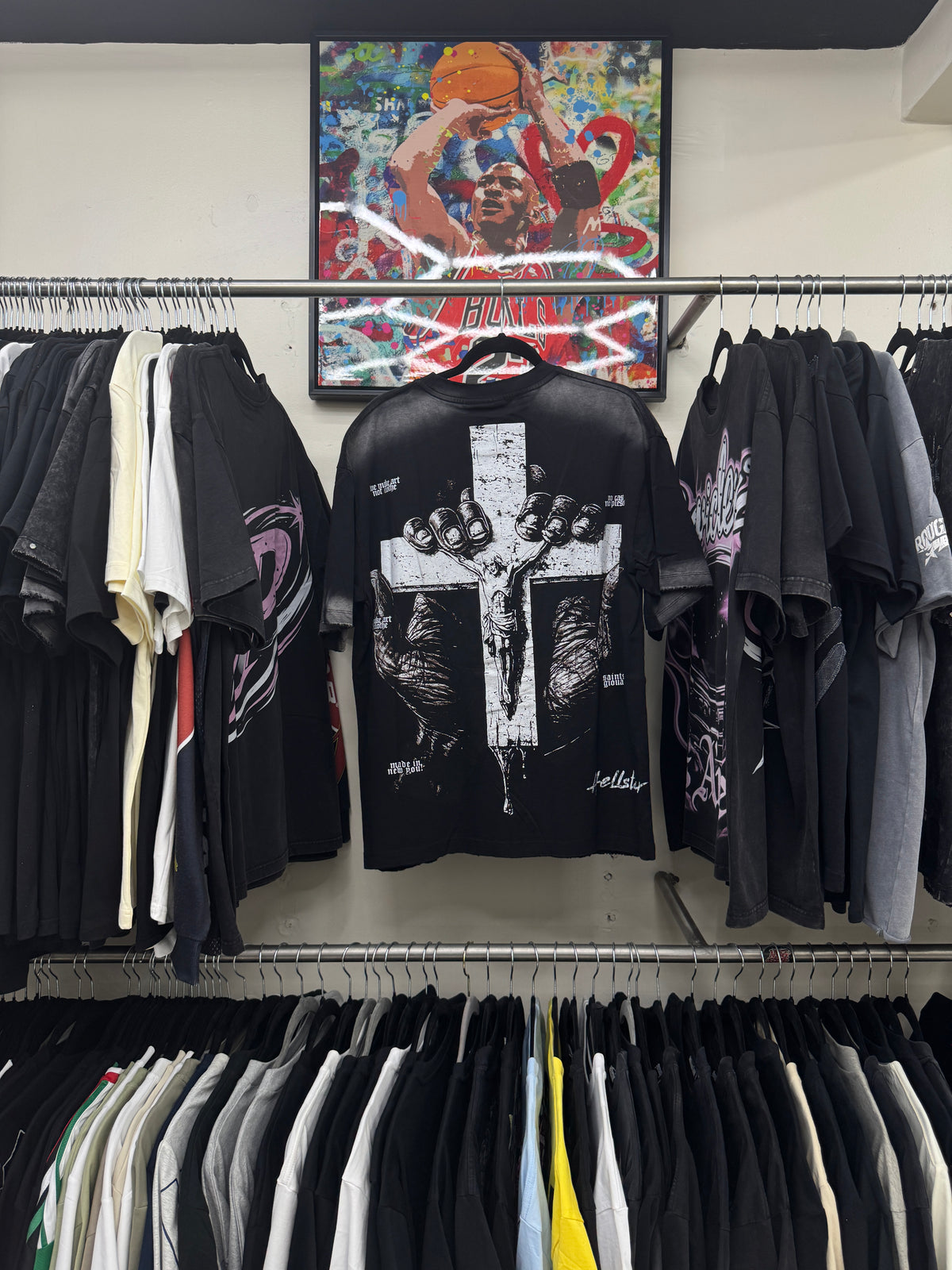 Playera Hellstar Crown of Shadows Negra