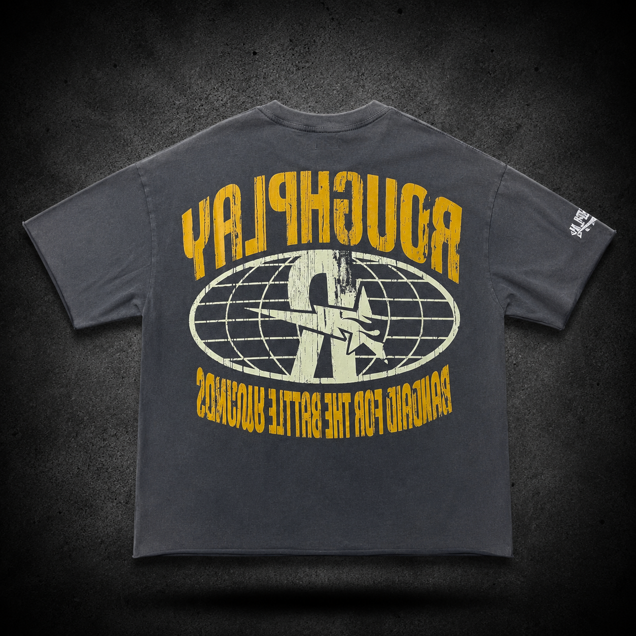 Roughplay Battle Wounds Tee – Vintage Grey