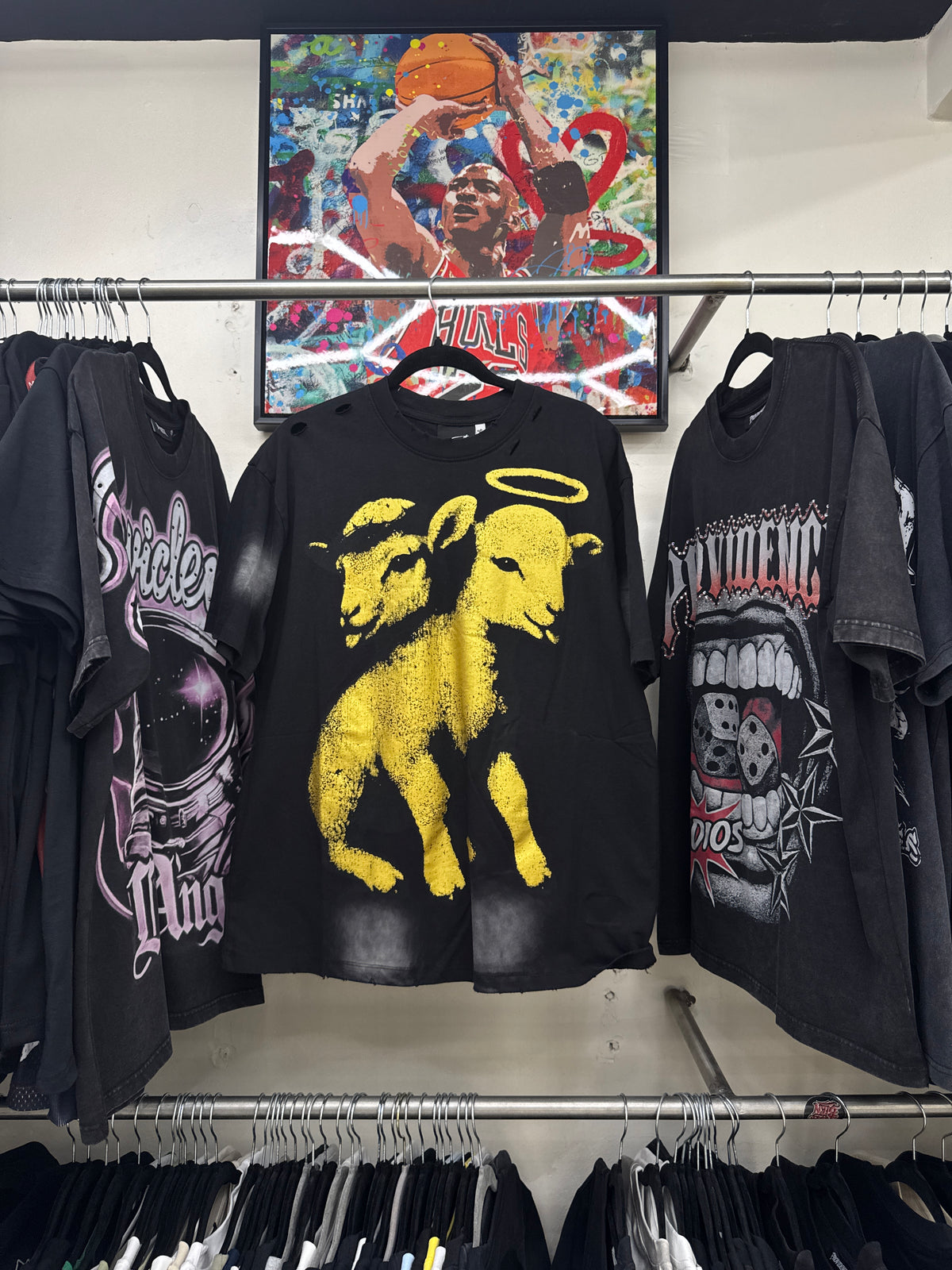 Playera Hellstar Dual Lamb Negra