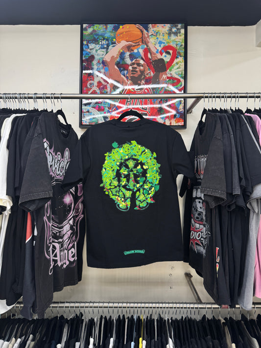 Chrome Hearts Botanical Horseshoe Black Tee