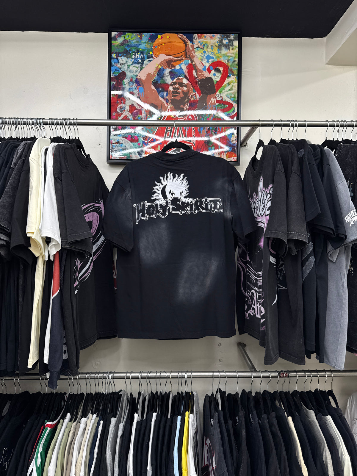 Playera Hellstar Phantom Angel Negra