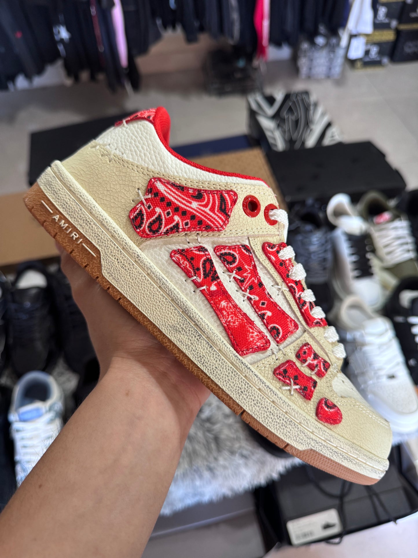 BANDANA SKEL TOP LOW ROJO