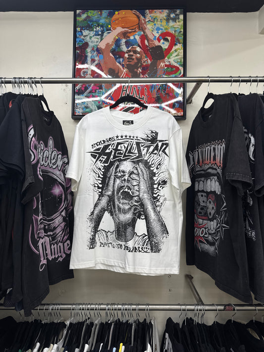 Playera Hellstar Lost in Paradise Blanca