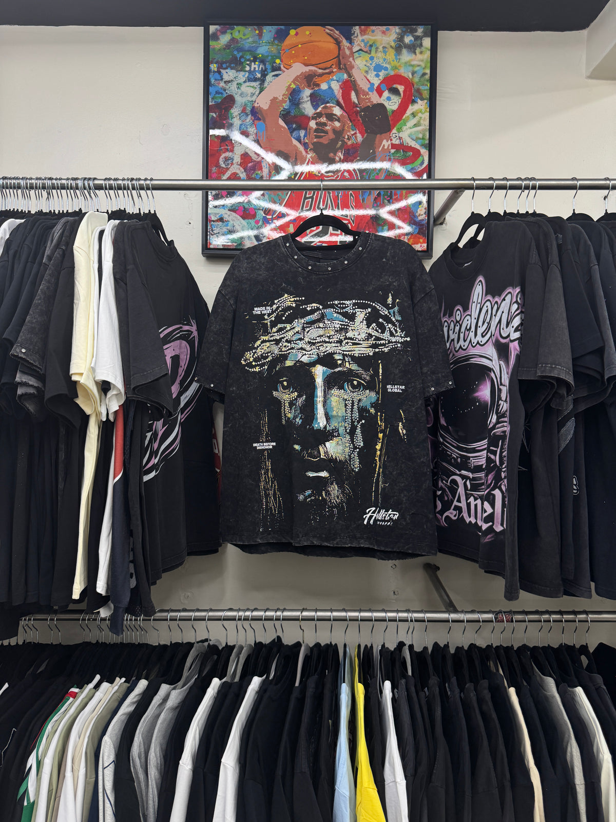 Playera Hellstar Crown of Thorns Negra