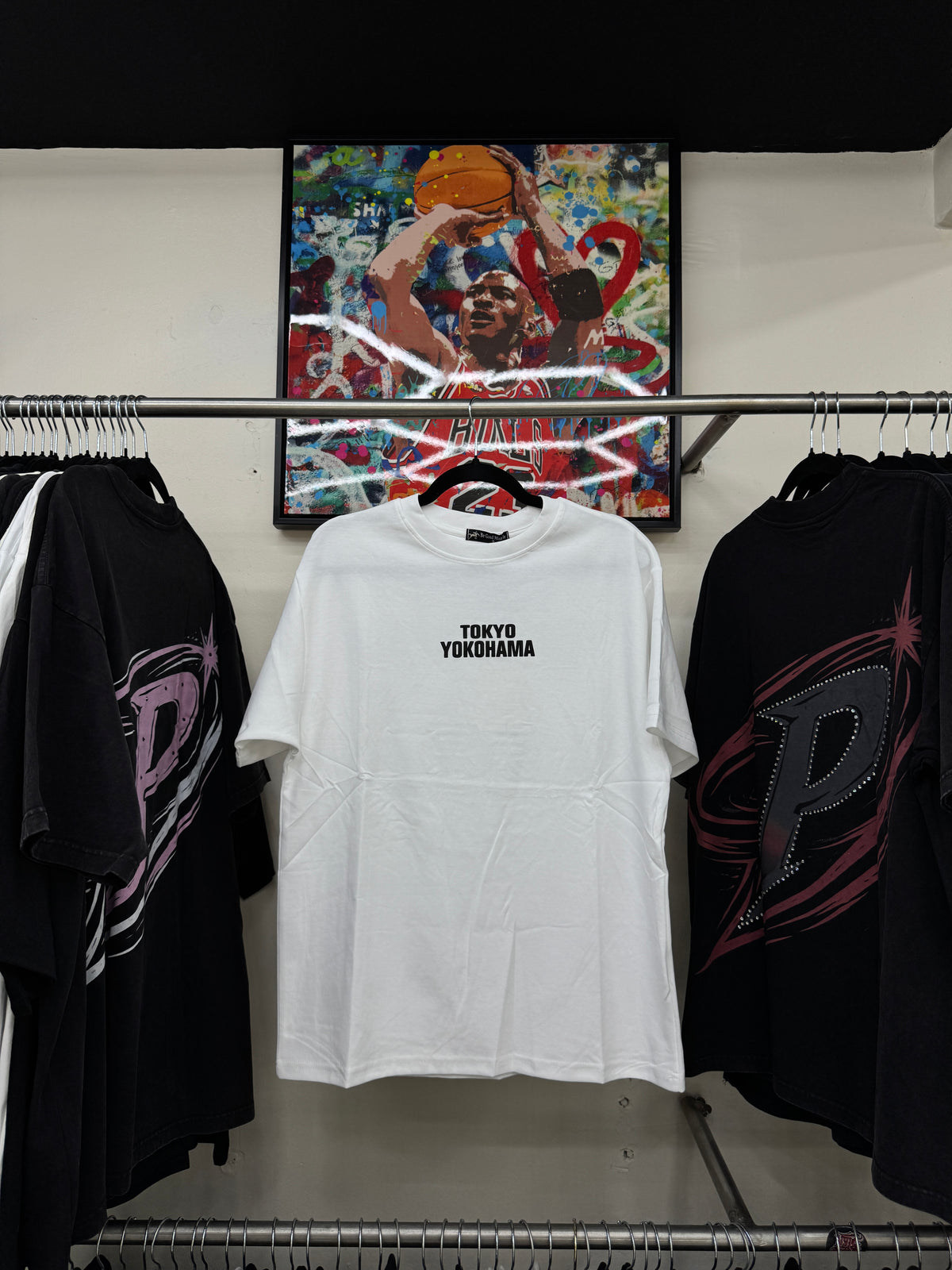 Playera Tokyo Yokohama Letras Japonesas Oversize