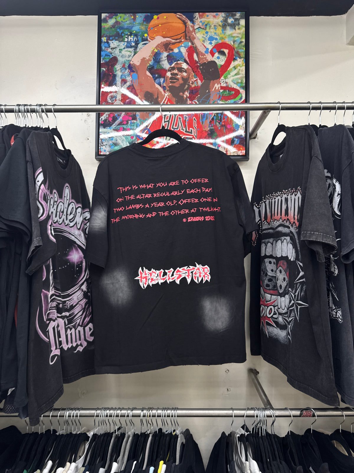 Playera Hellstar Dual Lamb Negra