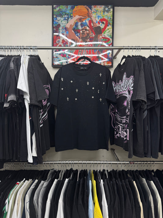 Playera Chrome Hearts Crystal Stars Black