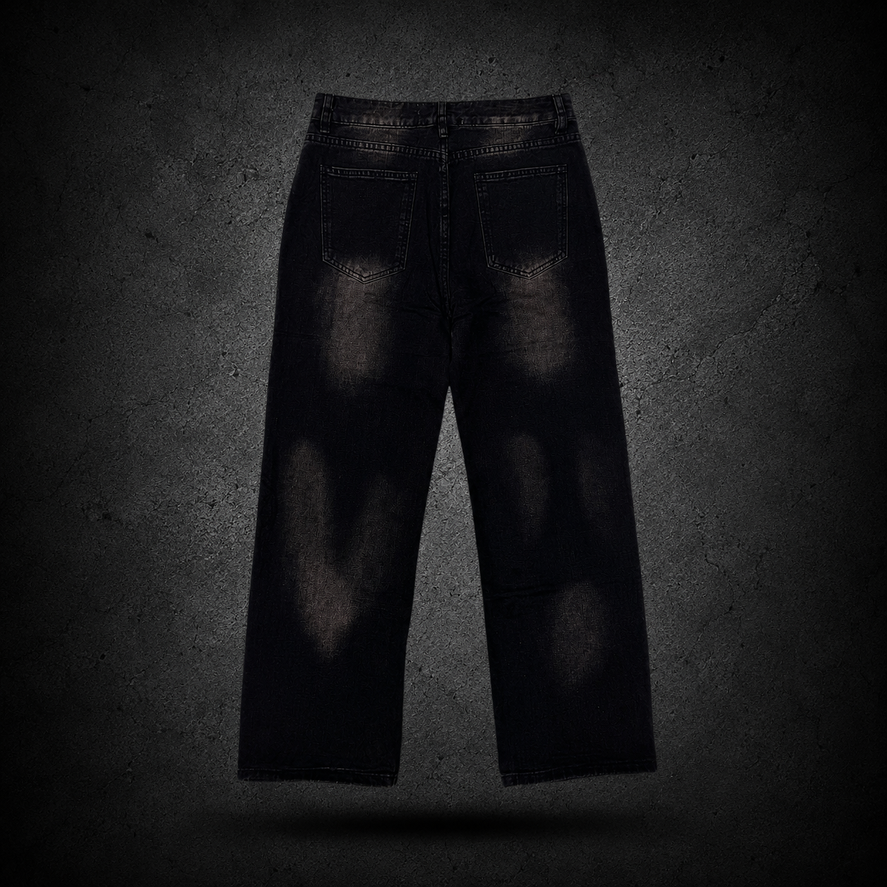 Pantalon Valley Dreams Black Vintage Wide Leg Jeans