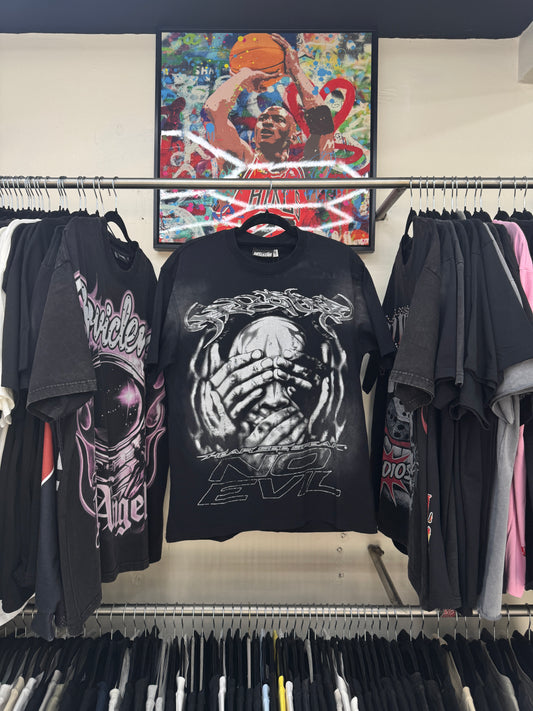 Playera Hellstar No Evil Negra
