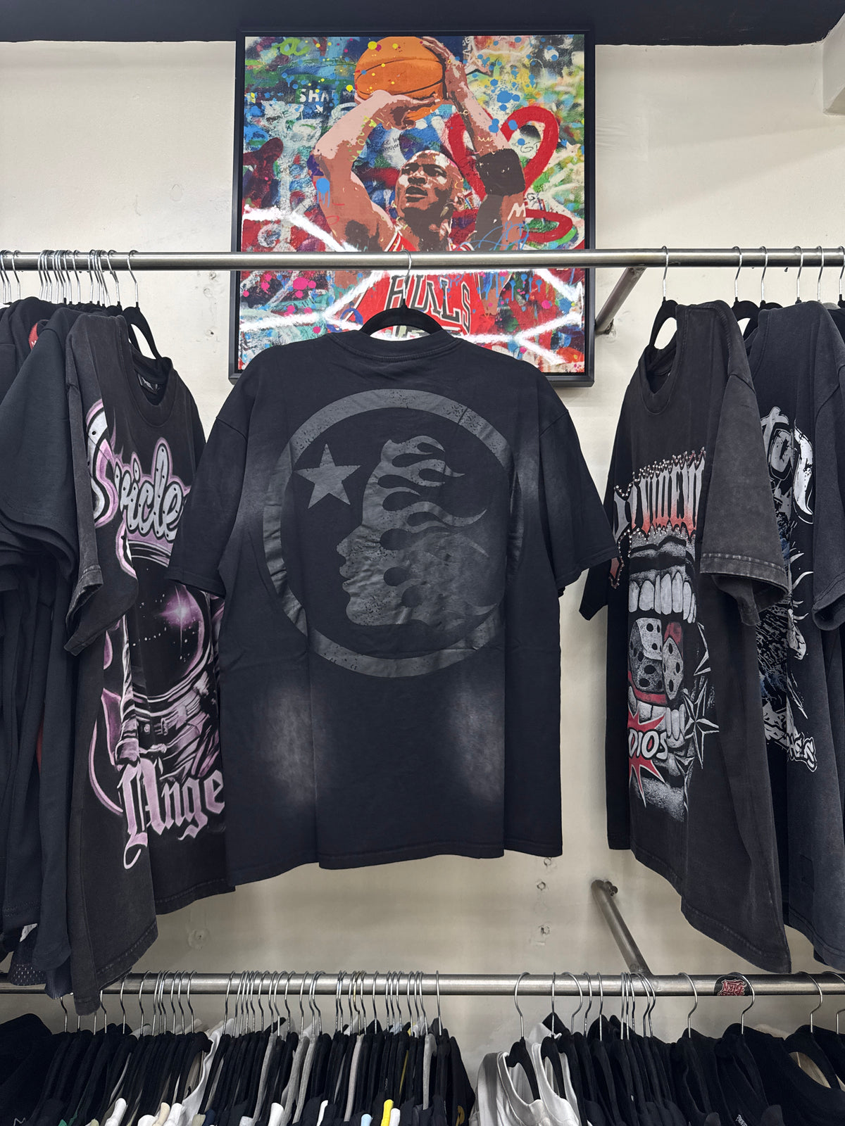 Playera Hellstar Classic Logo Negra