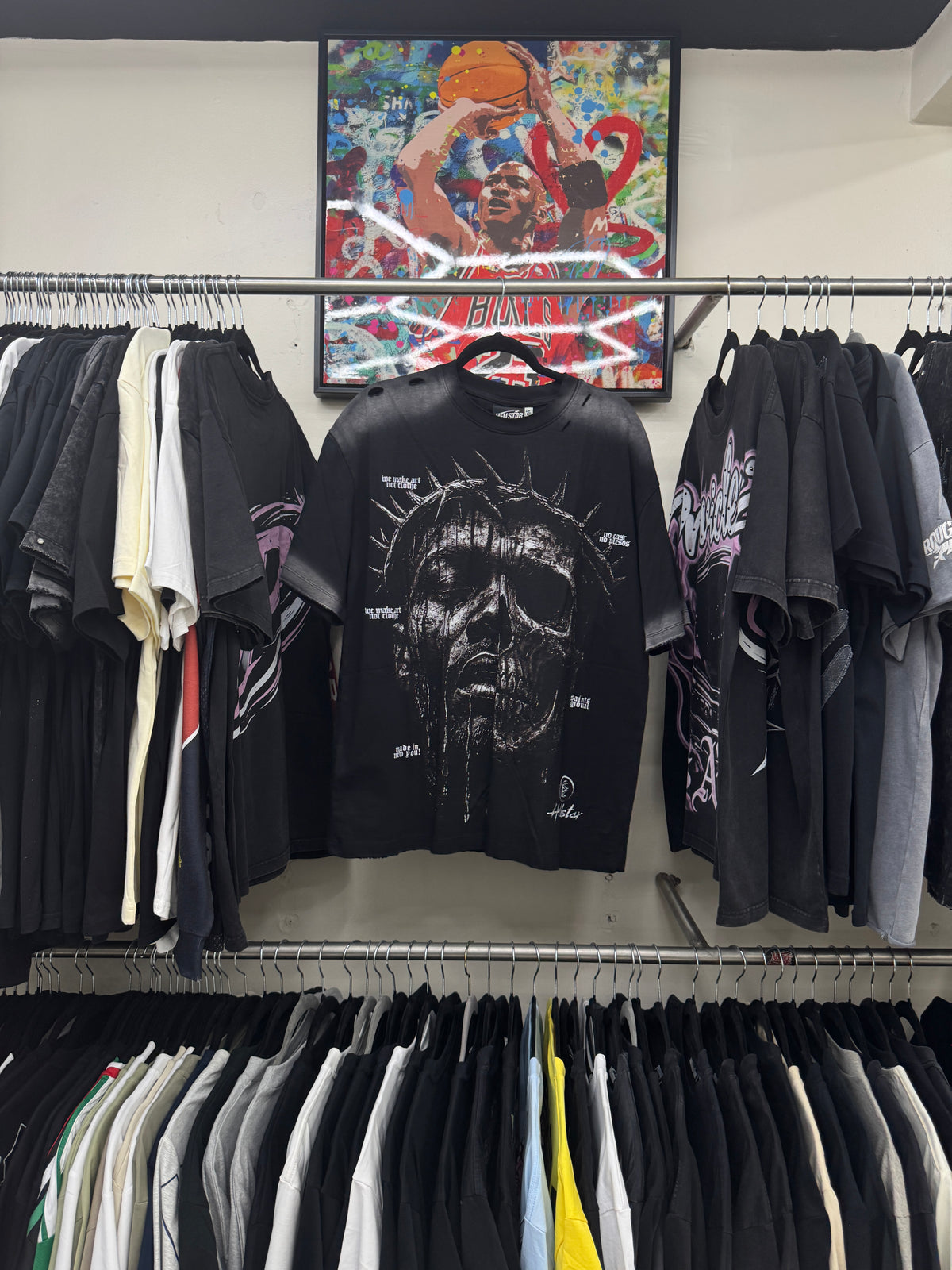 Playera Hellstar Crown of Shadows Negra