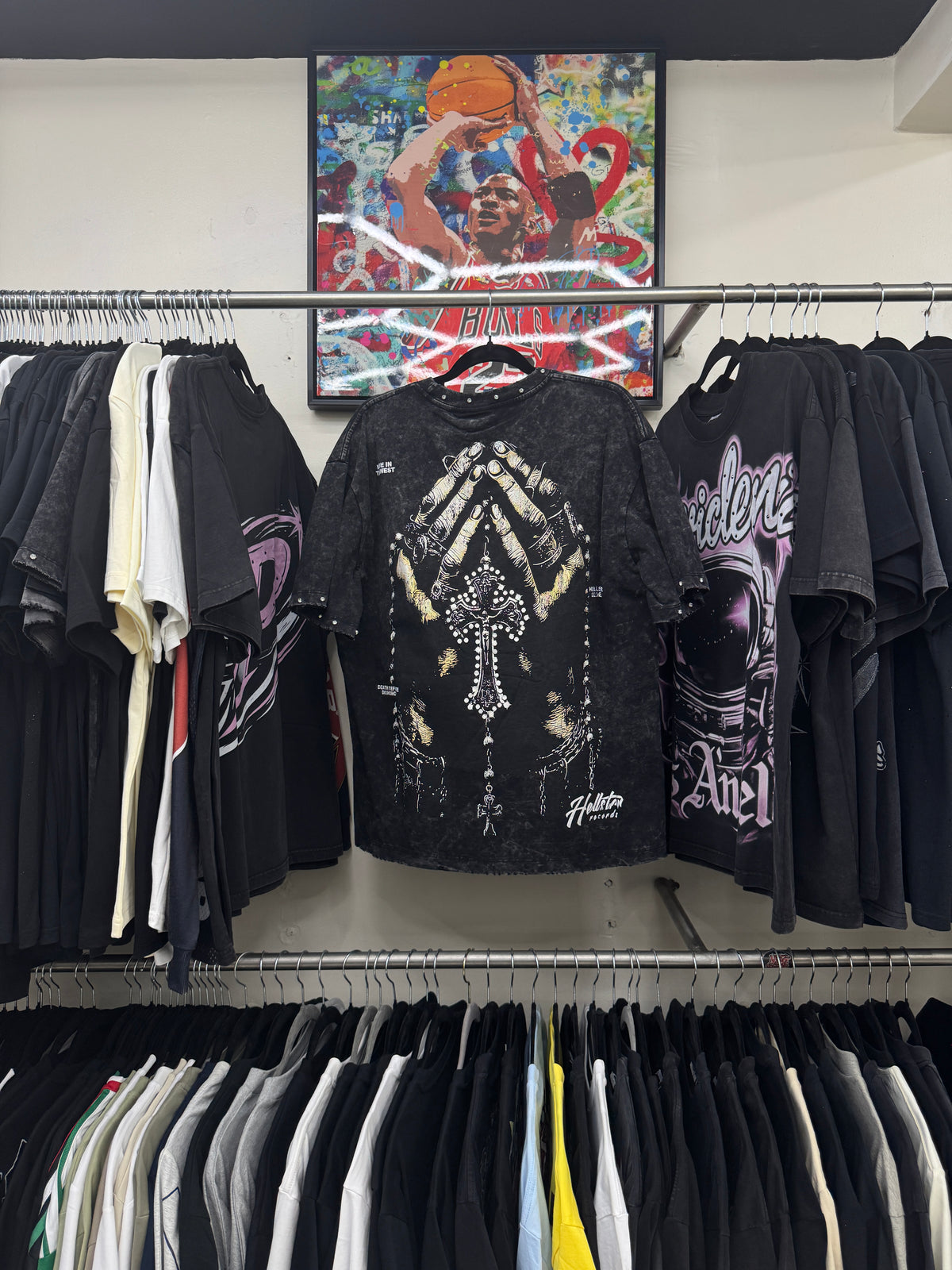 Playera Hellstar Crown of Thorns Negra