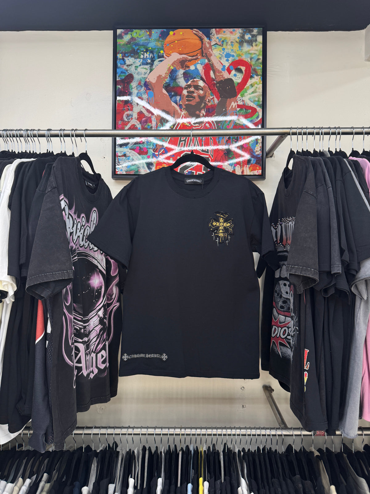 Playera Chrome Hearts Holy Cross Black