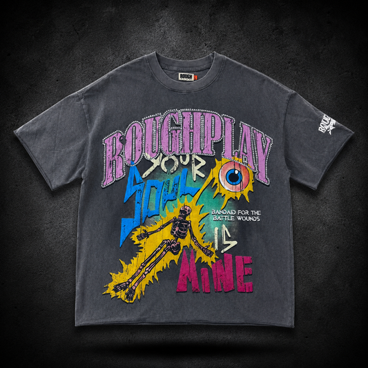 Roughplay Battle Wounds Tee – Vintage Grey