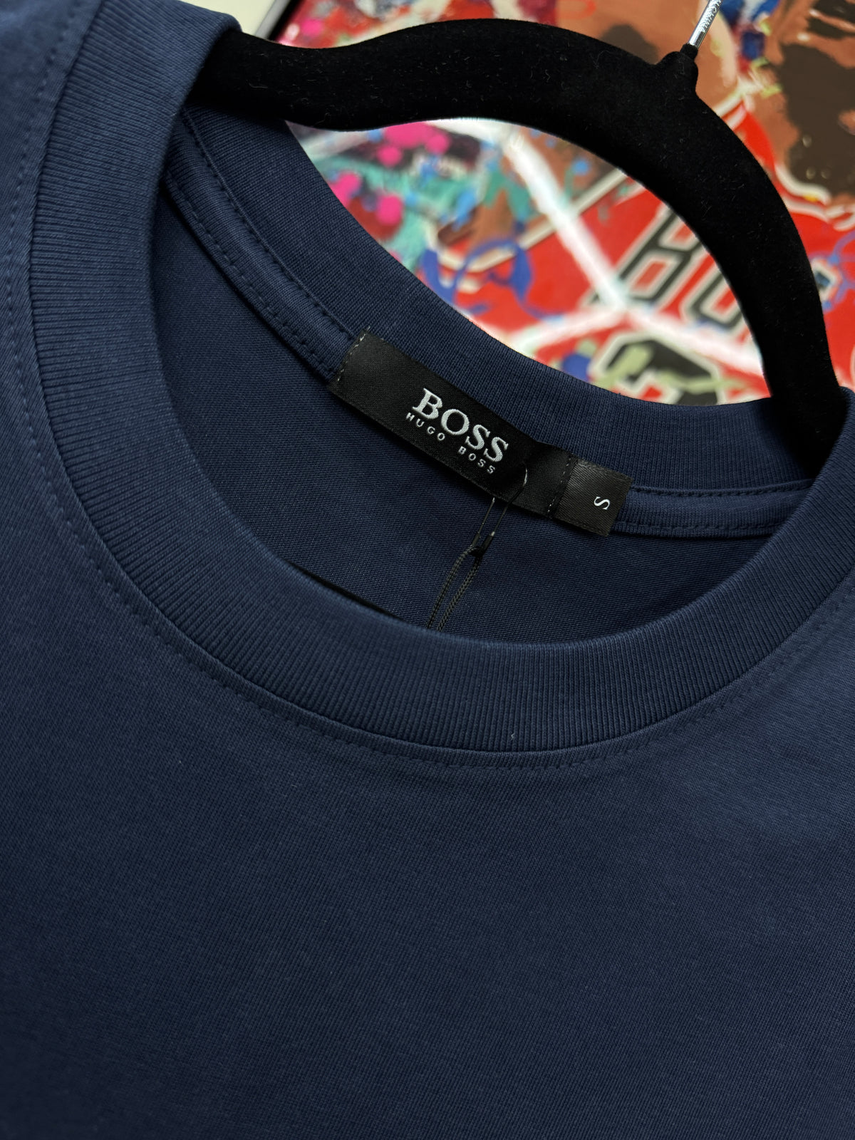 Playera BOSS Minimal Logo – Navy Blue