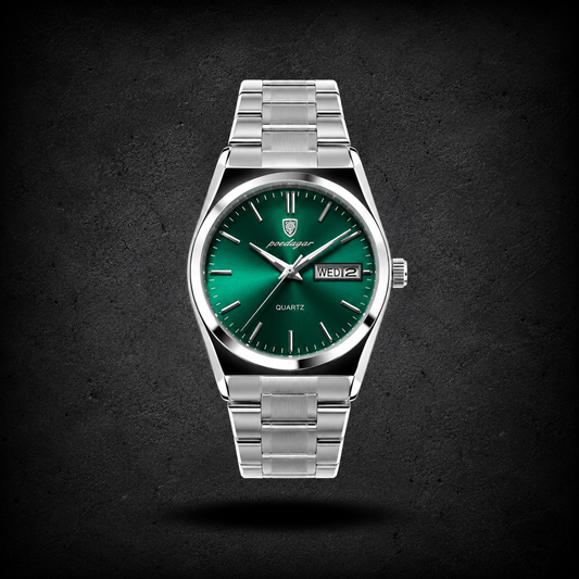 Reloj Poedagar Emerald Silver