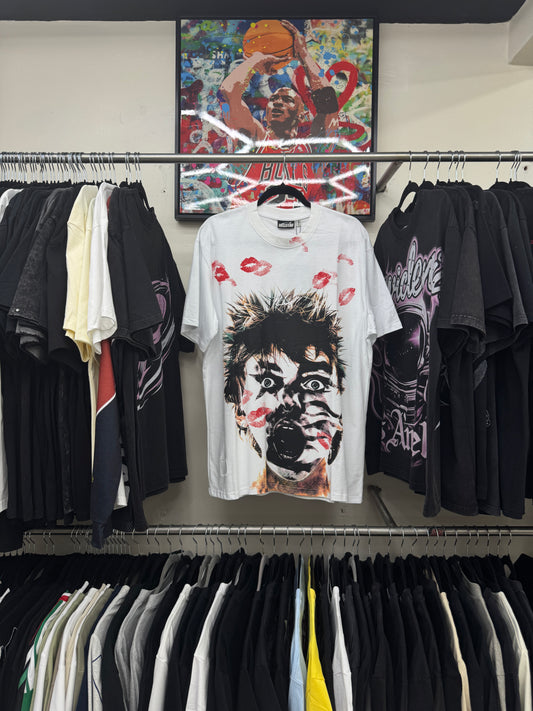 Playera Hellstar Kiss of Chaos White