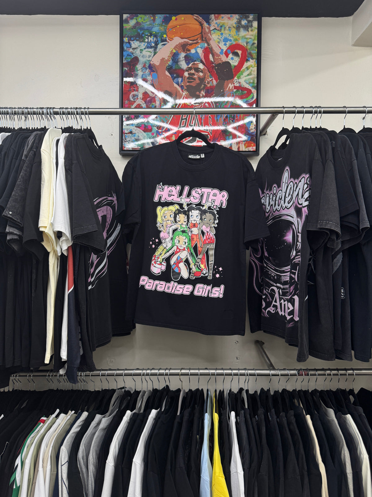 Playera Hellstar Paradise Girls Negra
