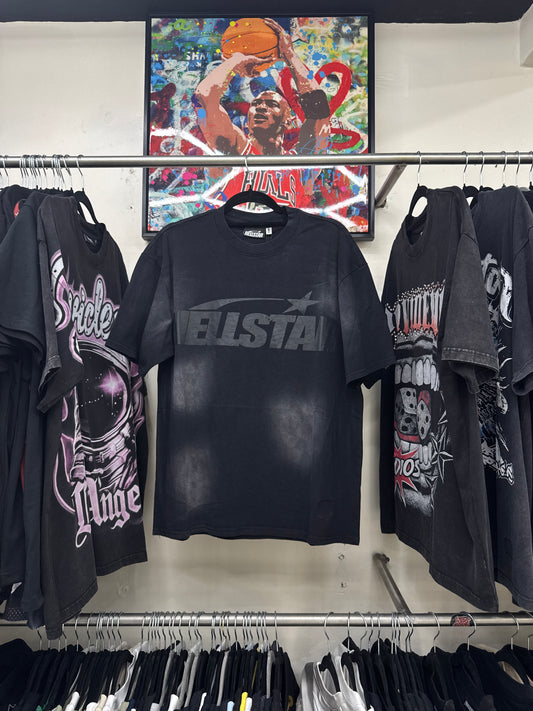 Playera Hellstar Classic Logo Negra