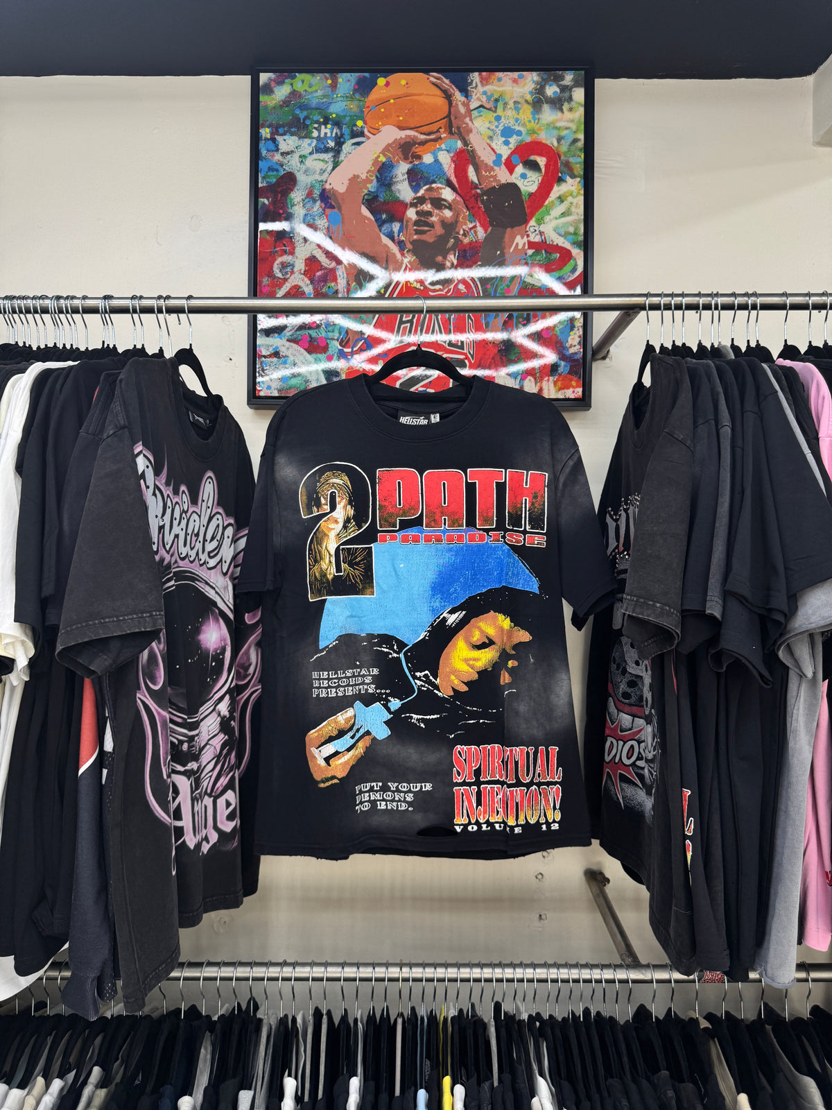 Playera Hellstar 2 Path Paradise Negra
