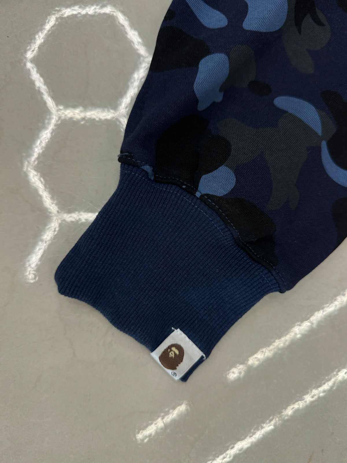 BAPE Shark Full Zip Hoodie – Blue Camo