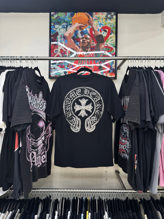 Chrome Hearts Horseshoe Cross Black Tee