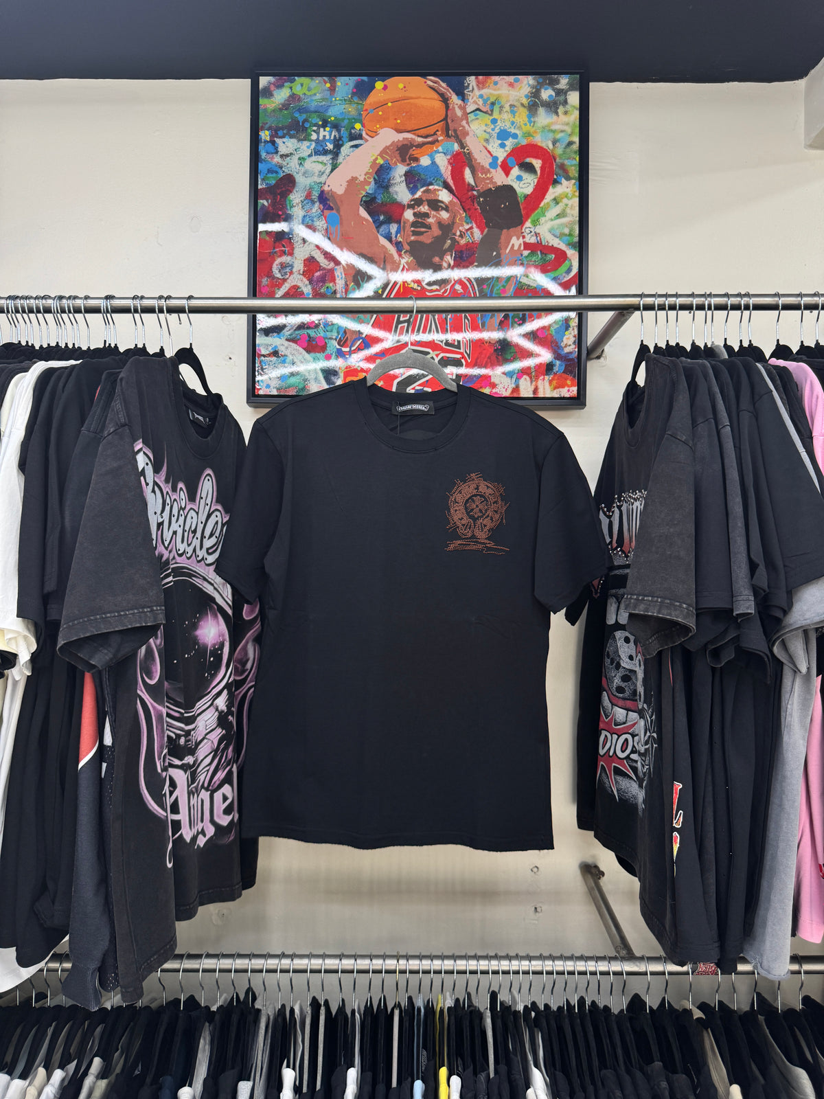 Chrome Hearts Bronze Cross Black Tee