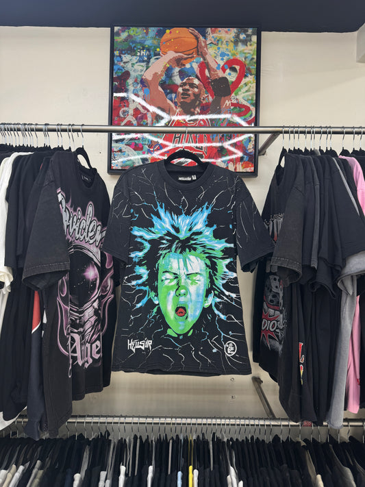 Playera Hellstar Electric Scream Negra