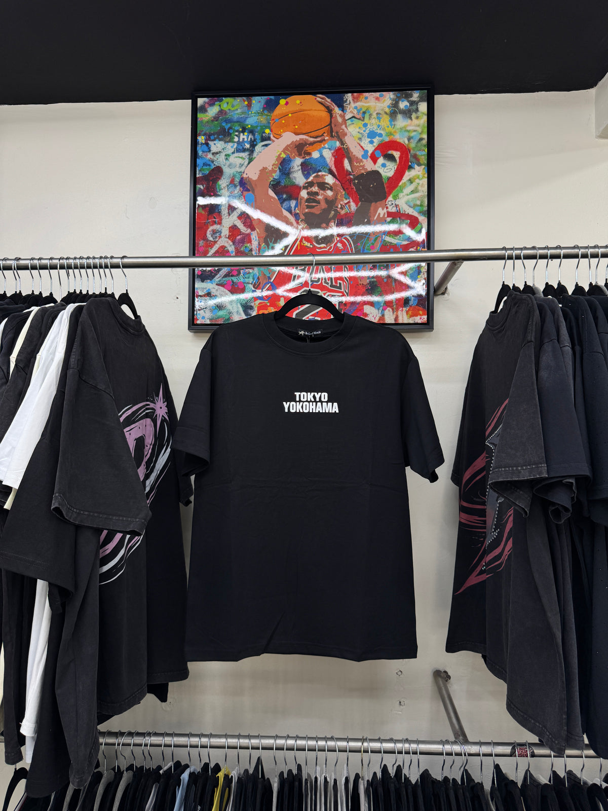 Playera Tokyo Yokohama Letras Japonesas Oversize