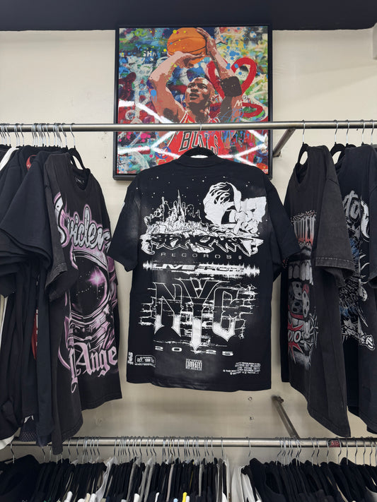 Playera Hellstar Liberty Scream Negra