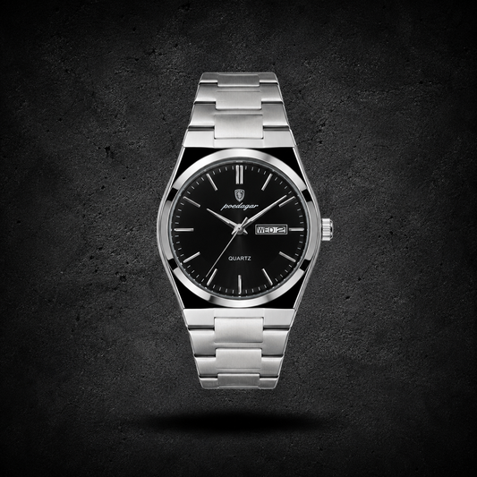 Reloj Poedagar Classic Black & Silver