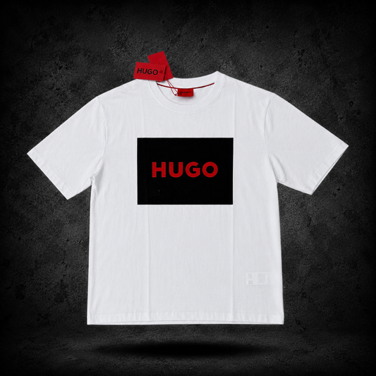 HUGO Box Logo White Tee