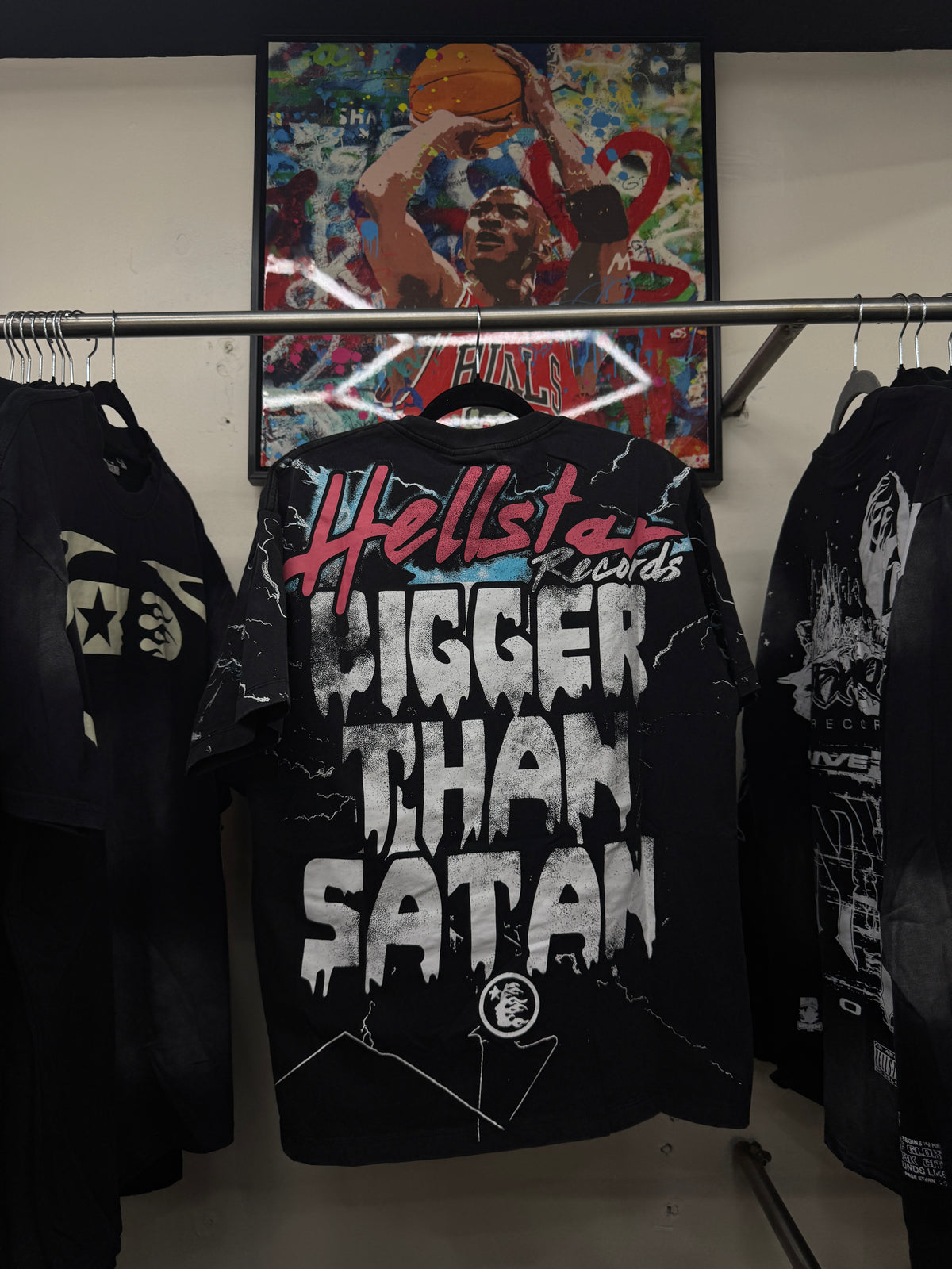 Playera Hellstar Records – Bigger Than Satan Black