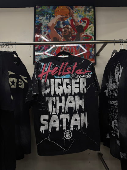 Playera Hellstar Records – Bigger Than Satan Black