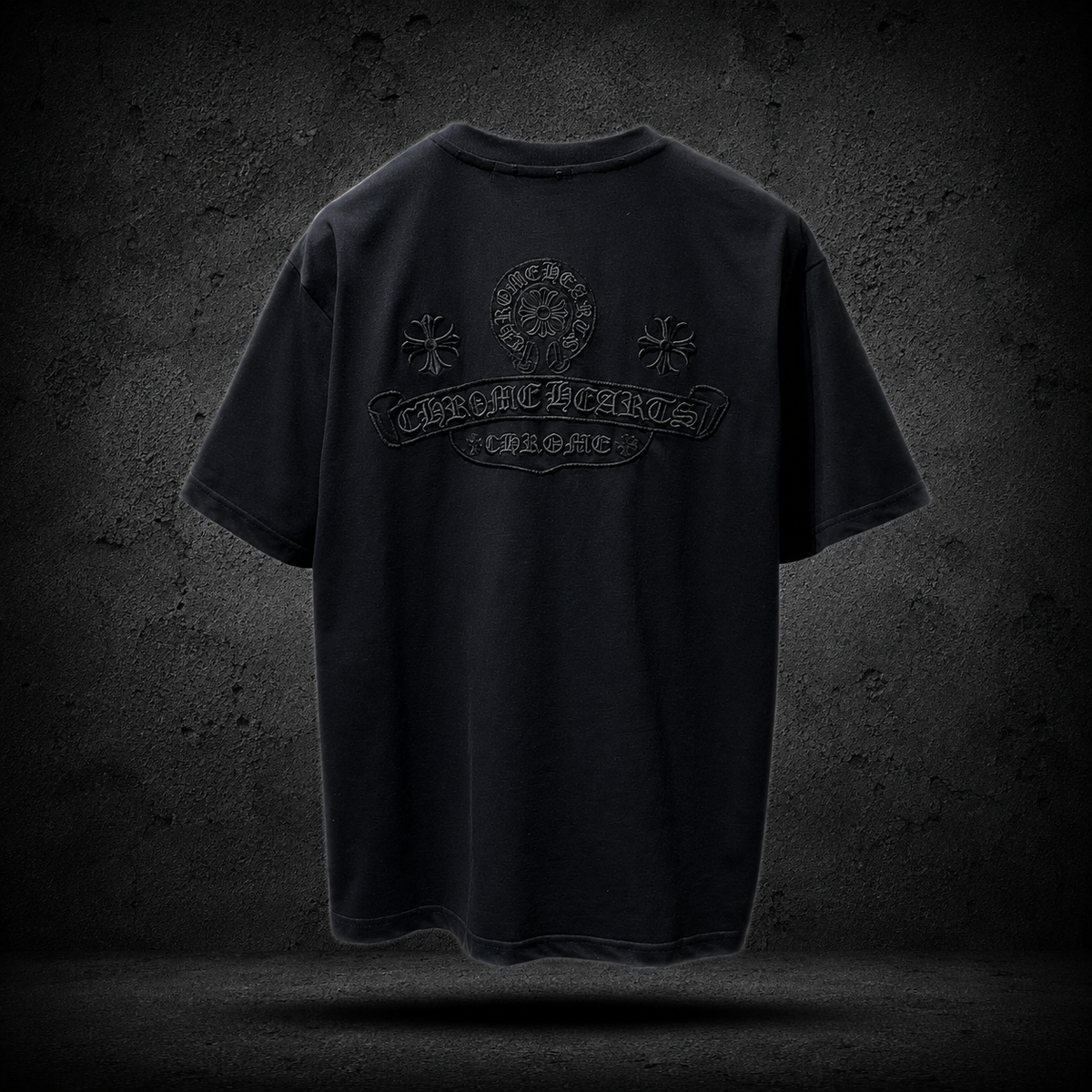 Chrome Hearts Tonal Black Tee 🖤