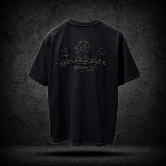 Chrome Hearts Tonal Black Tee 🖤