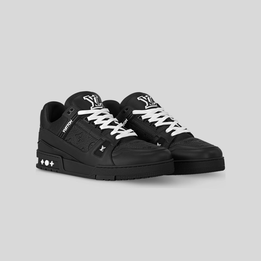Louis Vuitton Trainer Black Embosed Monogram
