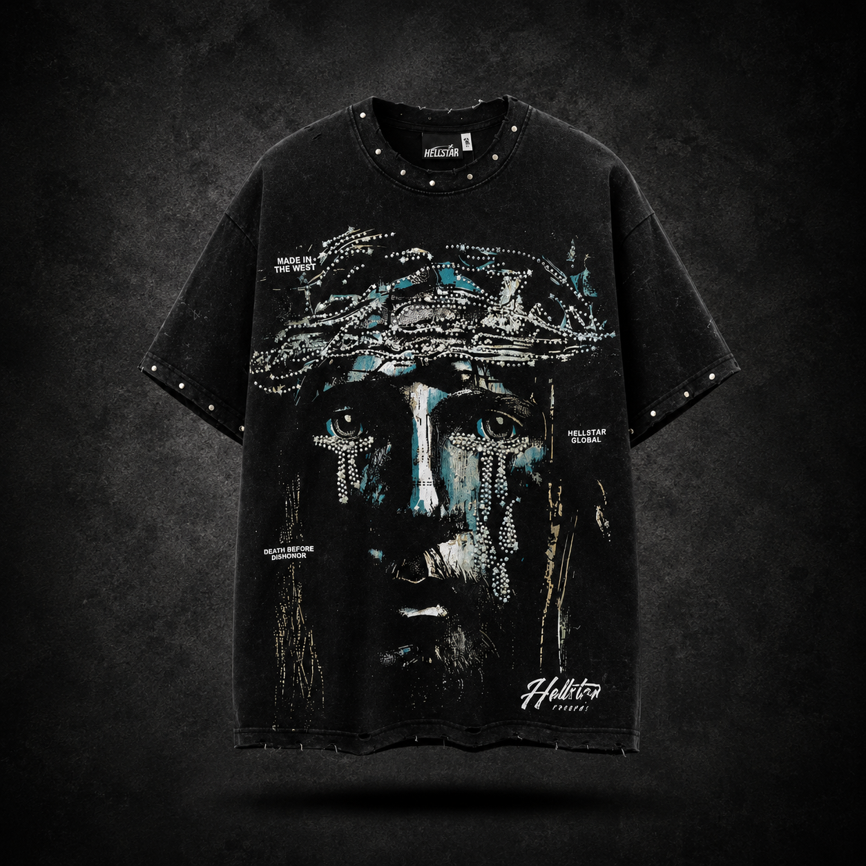 Playera Hellstar Crown of Thorns Negra